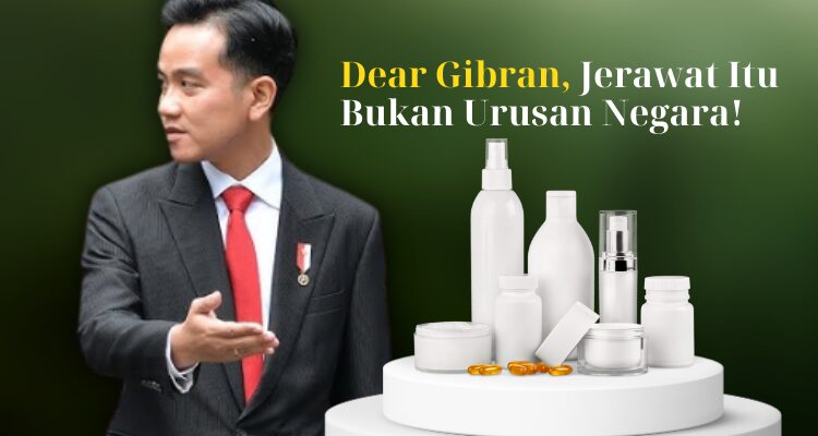 Gibran bagi-bagi skincare